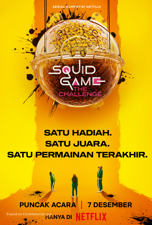 &quot;Squid Game: The Challenge&quot; - Indonesian Movie Poster