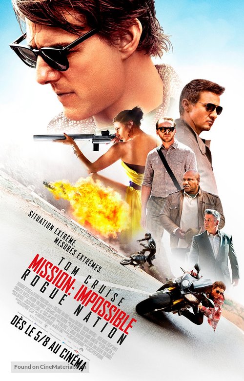 Mission: Impossible - Rogue Nation - Belgian Movie Poster