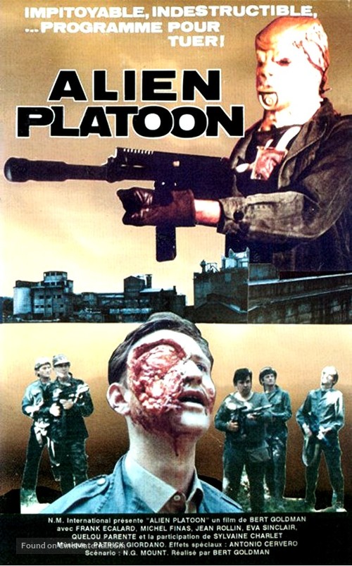 Alien Platoon - French VHS movie cover