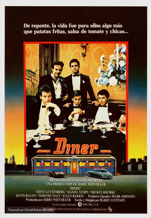 Diner - Spanish Movie Poster