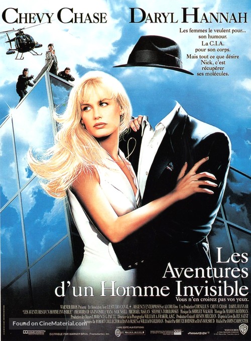 Memoirs of an Invisible Man - French Movie Poster