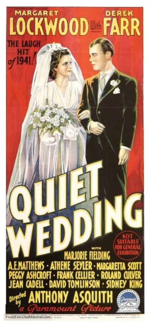Quiet Wedding (1941) movie poster