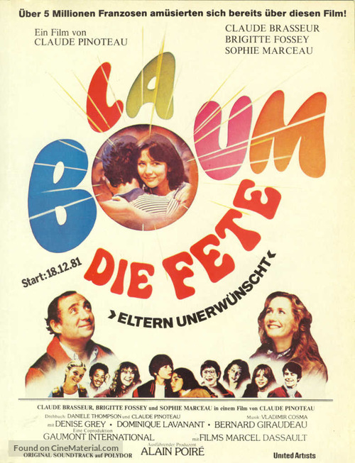La Boum - German Movie Poster