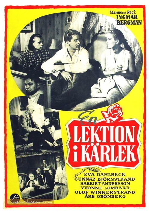 En lektion i k&auml;rlek - Swedish Movie Poster