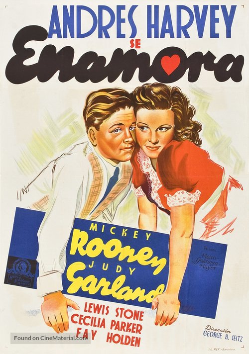 Love Finds Andy Hardy - Spanish Movie Poster