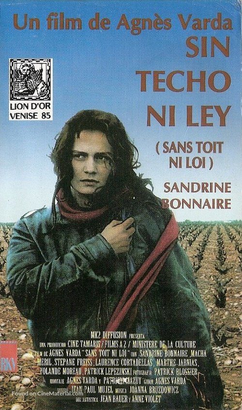 Sans toit ni loi - Spanish VHS movie cover