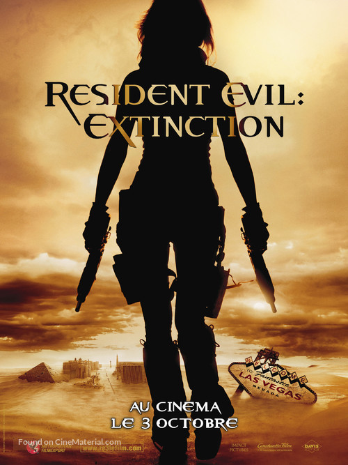 Resident Evil: Extinction - French Movie Poster