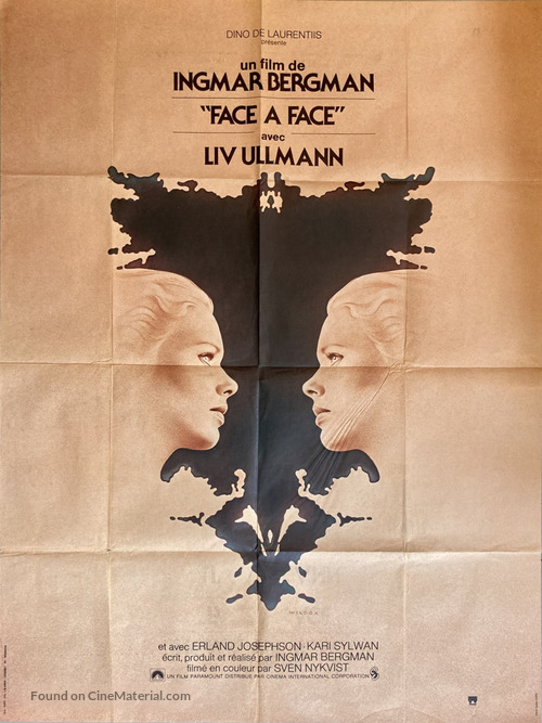 Ansikte mot ansikte - French Movie Poster