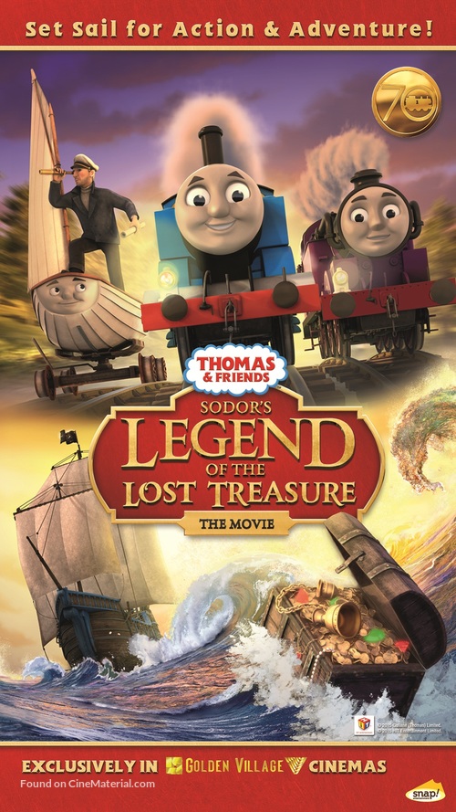 Thomas &amp; Friends: Sodor&#039;s Legend of the Lost Treasure - Singaporean Movie Poster