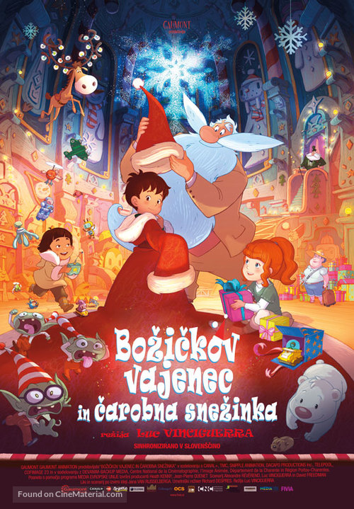 L&#039;apprenti P&egrave;re No&euml;l et le flocon magique - Slovenian Movie Poster