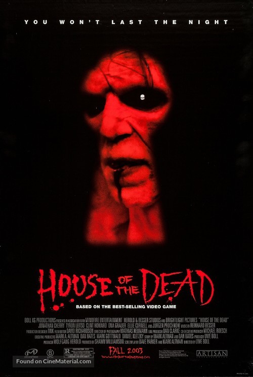 House of the Dead - Advance movie poster