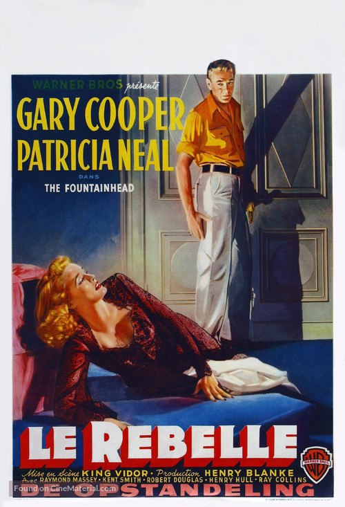The Fountainhead - Belgian Movie Poster