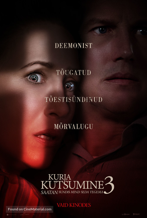 The Conjuring: The Devil Made Me Do It - Estonian Movie Poster