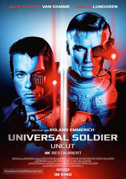 Universal Soldier - German Re-release movie poster
