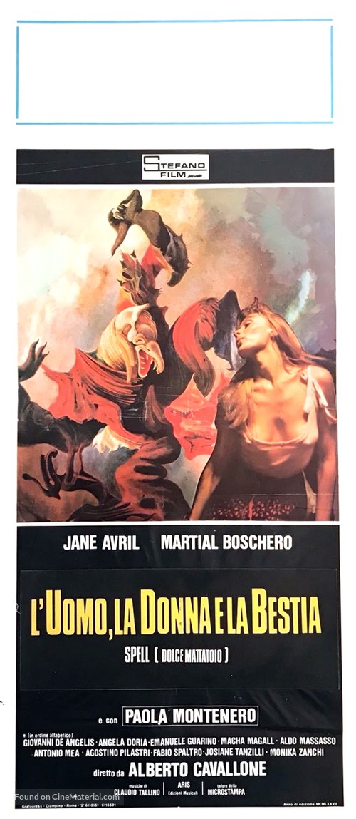 L&#039;uomo, la donna e la bestia - Spell (Dolce mattatoio) - Italian Movie Poster