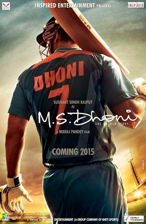 M.S Dhoni: The Untold Story - Indian Movie Poster