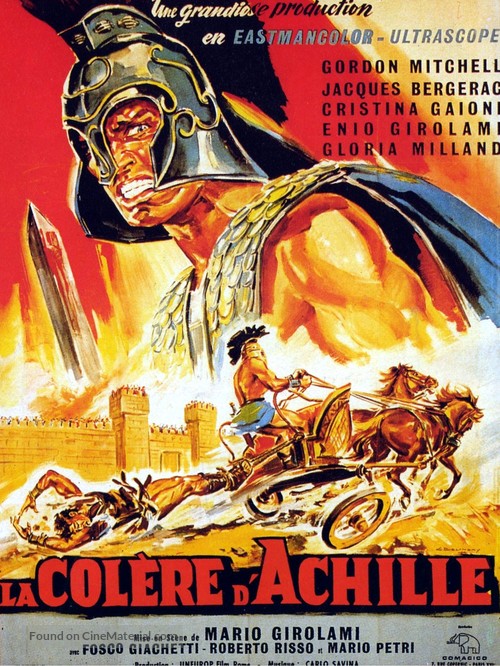 L&#039;ira di Achille - French Movie Poster