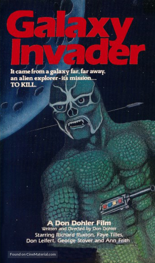 The Galaxy Invader - VHS movie cover