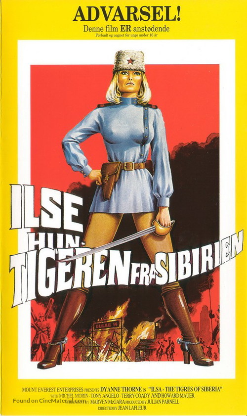 Ilsa the Tigress of Siberia - Danish VHS movie cover