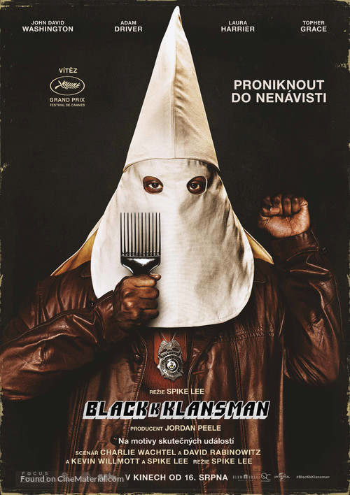 BlacKkKlansman - Czech Movie Poster