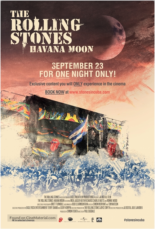 The Rolling Stones Havana Moon - British Movie Poster