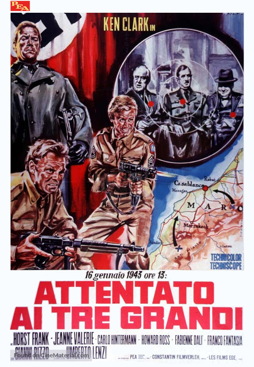 Attentato ai tre grandi - Italian Movie Poster