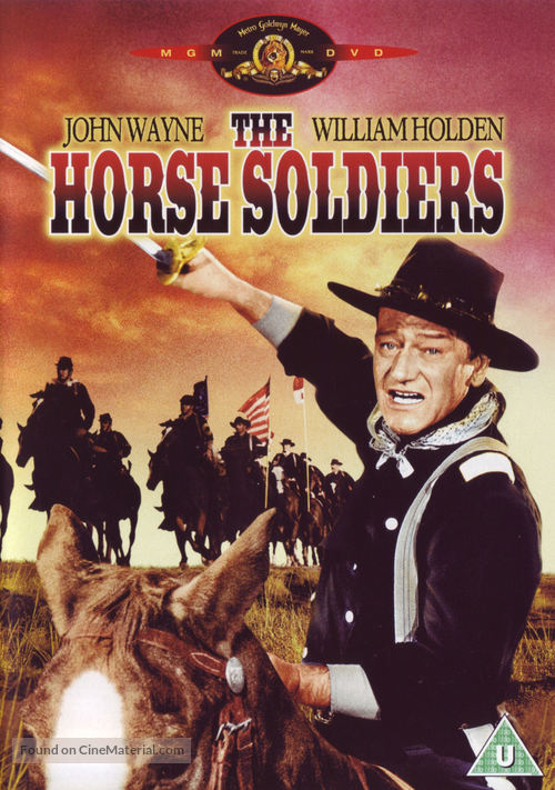The Horse Soldiers - British DVD movie cover