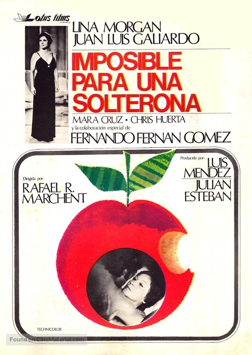 Imposible para una solterona - Spanish Movie Poster