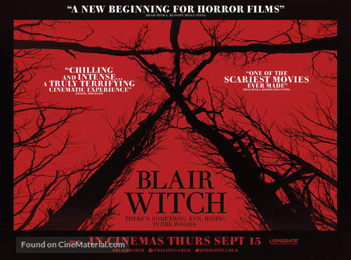 Blair Witch - British Movie Poster
