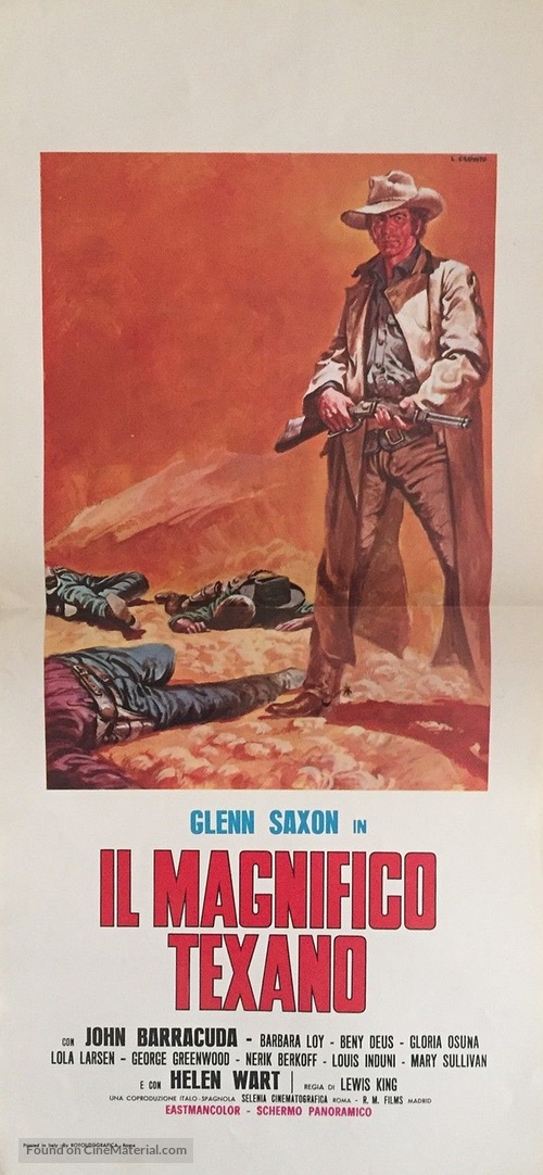Il magnifico Texano - Italian Movie Poster