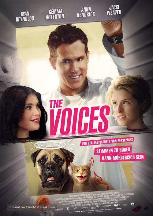 The Voices - German Movie Poster