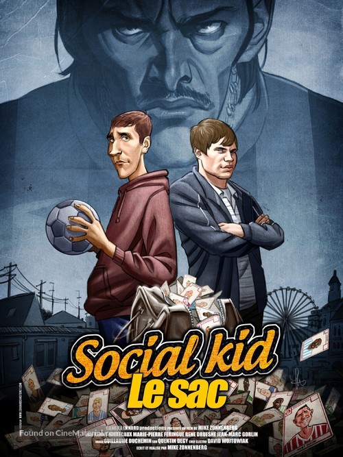 Social kid - Le sac - French Movie Poster