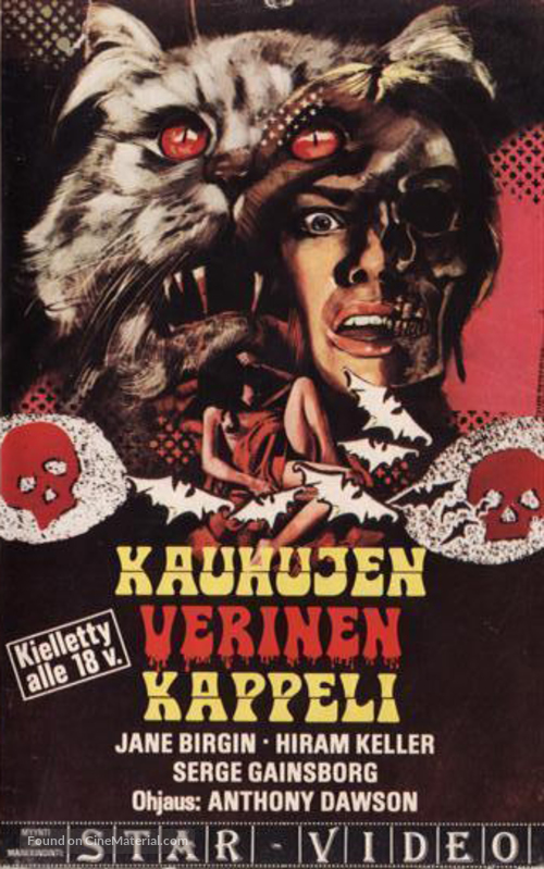 La morte negli occhi del gatto - Finnish VHS movie cover