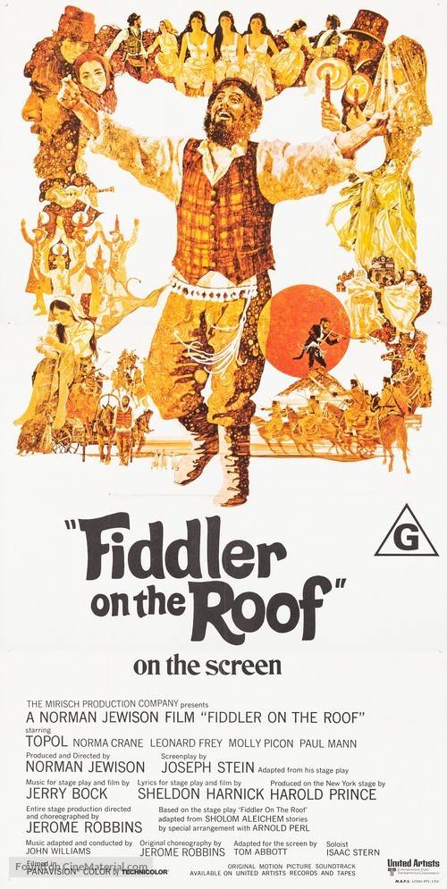 Fiddler on the Roof - Australian Movie Poster