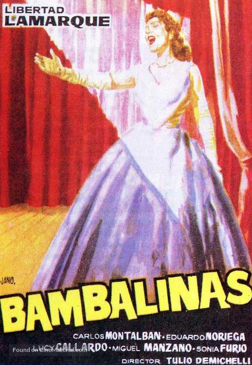 Bambalinas - Spanish Movie Poster