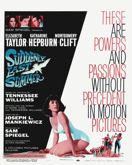 Suddenly, Last Summer - Movie Poster