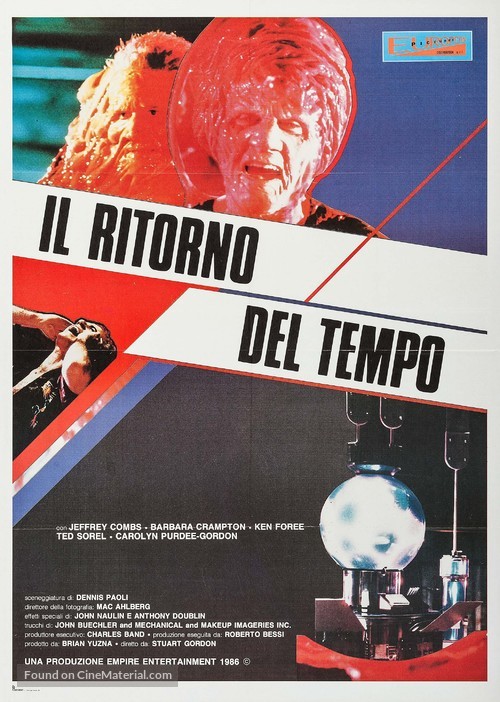 From Beyond - Italian Movie Poster