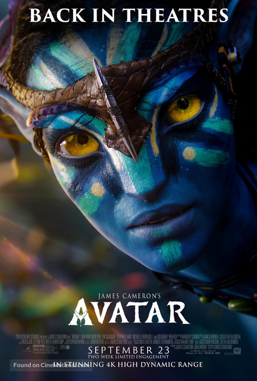 Avatar - Re-release movie poster