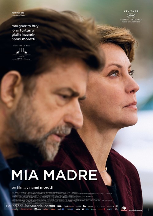 Mia madre - Swedish Movie Poster