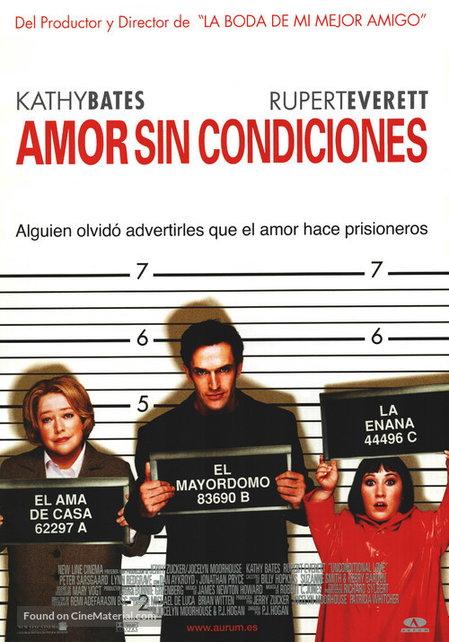 Unconditional Love - Spanish Movie Poster