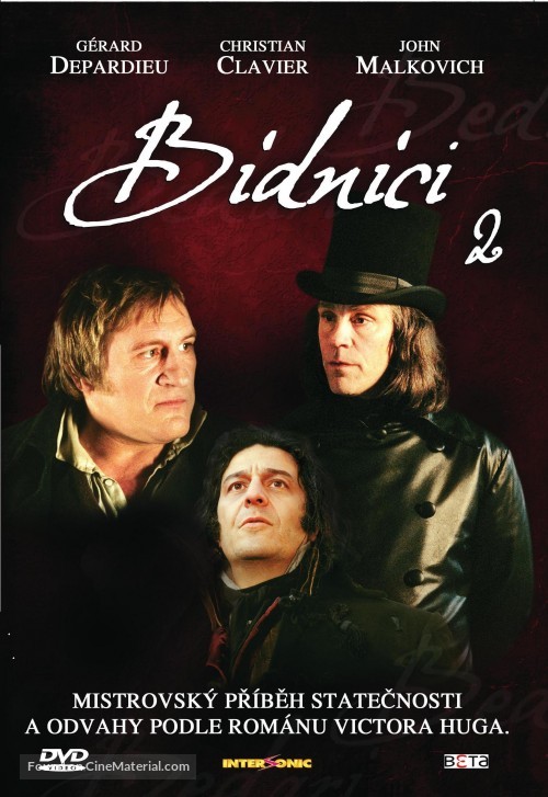 &quot;Les mis&egrave;rables&quot; - Czech DVD movie cover