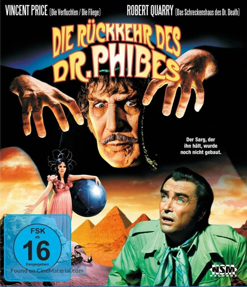 Dr. Phibes Rises Again - German Blu-Ray movie cover