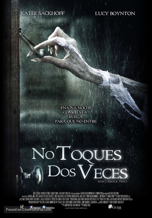 Don&#039;t Knock Twice - Argentinian Movie Poster