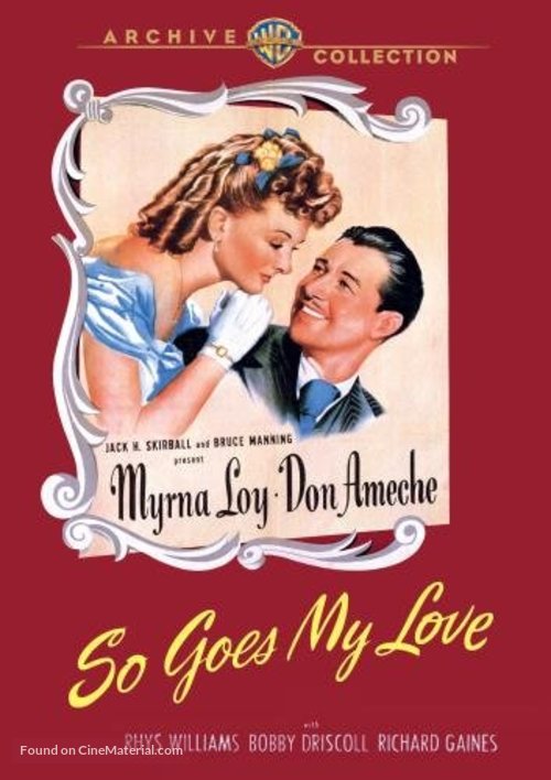 So Goes My Love - DVD movie cover
