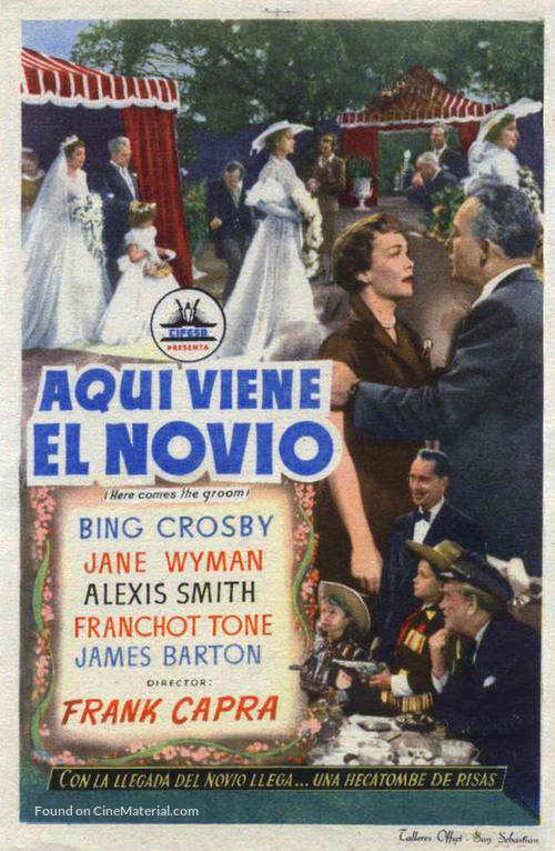 Here Comes the Groom - Spanish Movie Poster