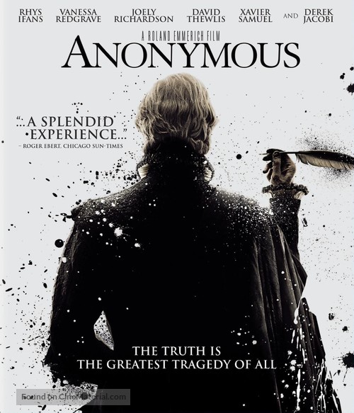 Anonymous - Blu-Ray movie cover