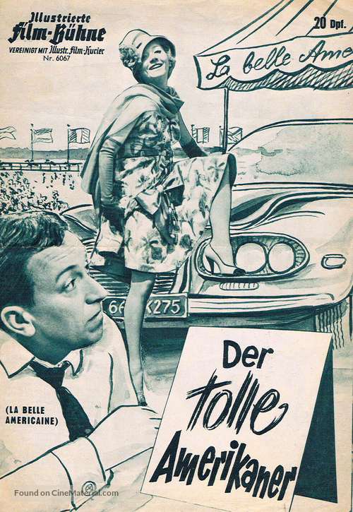 La belle Am&eacute;ricaine - German poster
