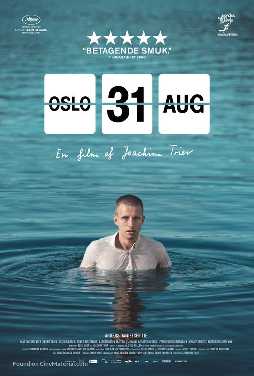 Oslo, 31. august - Danish Movie Poster