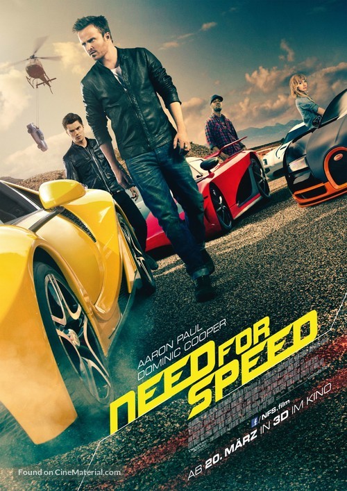 Need for Speed - German Movie Poster