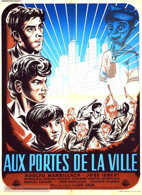 Cerca de la ciudad - French Movie Poster